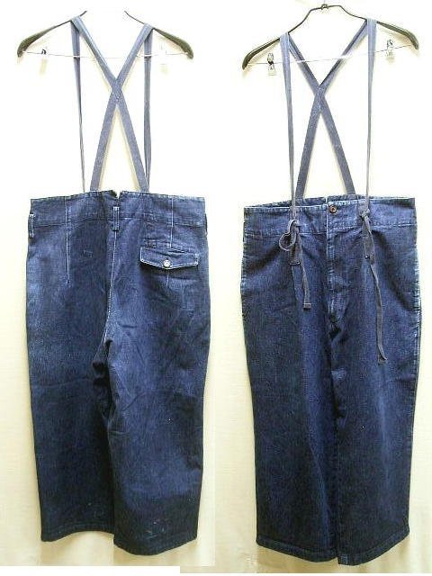 ◇即決[M]ヨウジヤマモト POUR HOMME アーカイブ 97SS サスペンダー ワイド ビッグデニム プールオム パンツ HU-P62-065 ARCHIVE■3676