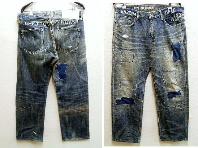 ◇即決[L]NEIGHBORHOOD 10SS GLORY.SAVAGE MID/14OZ-PT グローリー MID STRAIGHT 10EX SAVAGE LEVEL-4 サベージデニム パンツ■3716