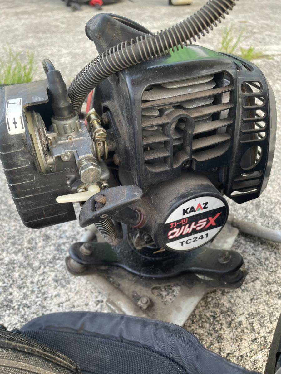 KAAZ Kaaz Ultra X TC241 back carrier type grass mower XR330 engine brush cutter back pack type grass mower brush cutter present condition selling out 