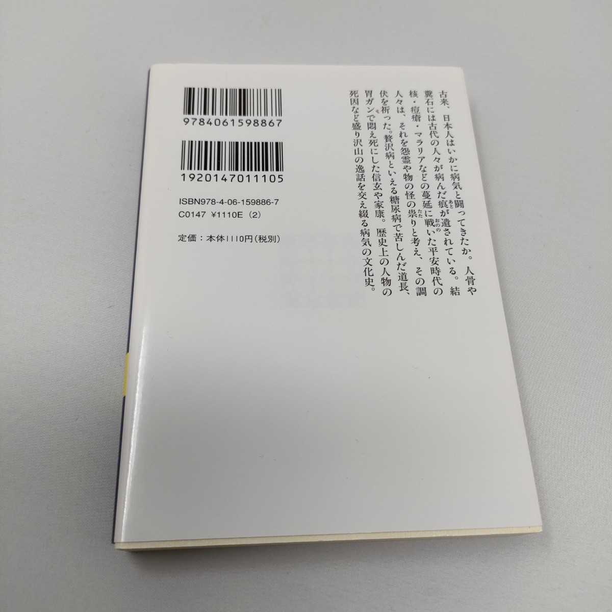 即決　送料込み　病が語る日本史 （講談社学術文庫　１８８６） 酒井シヅ／〔著〕_画像4