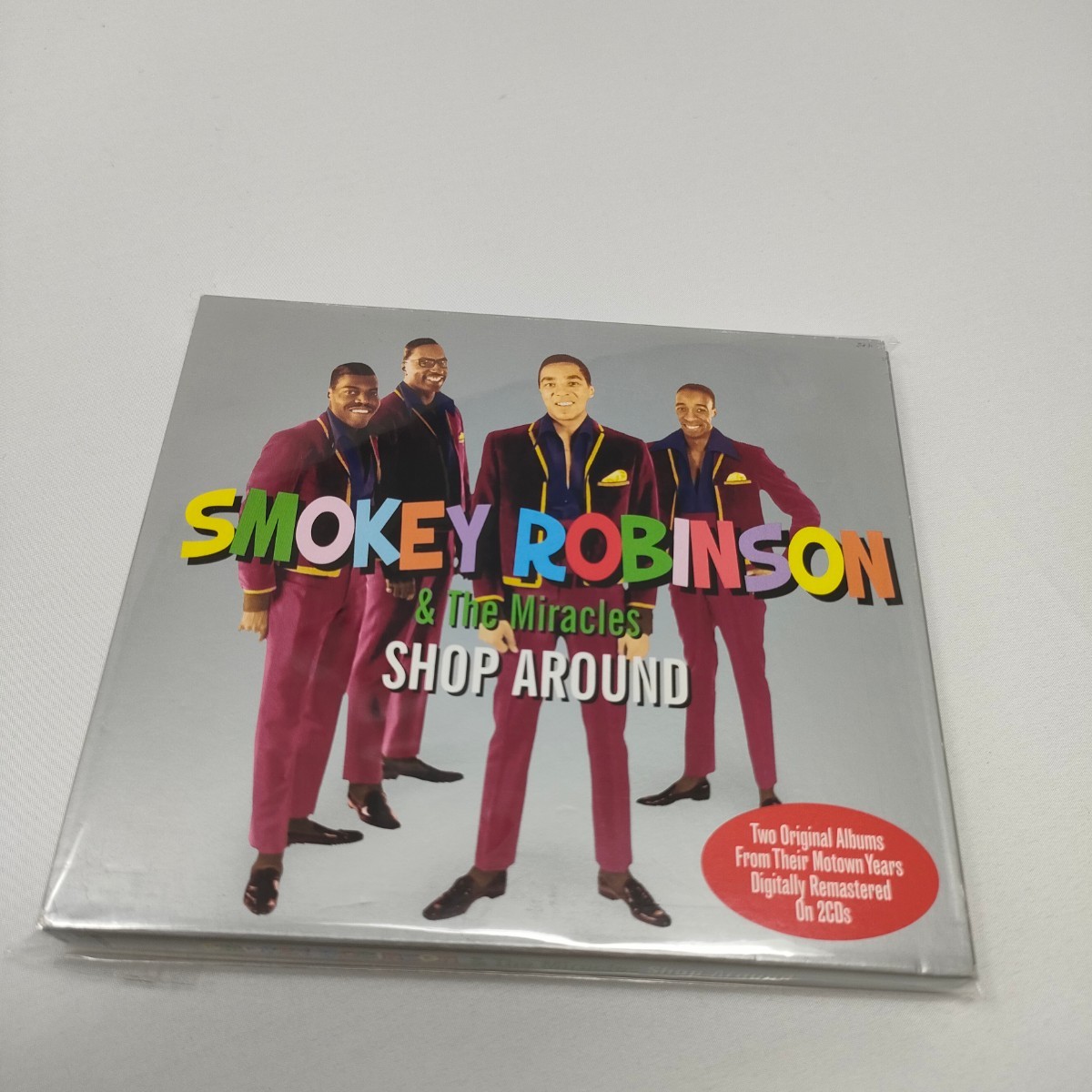 即決　送料込み　スモーキー・ロビンソン ＆ ザ・ミラクルズ　SMOKEY ROBINSON　SHOP AROUND　CD2枚組　輸入盤　帯のみ日本仕様_画像1