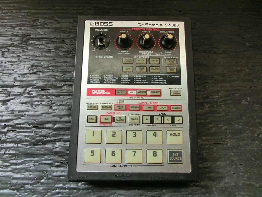 T【Z0-22】【80サイズ】△BOSS ボス/Dr.Sample SP-303/サンプラー/DJ