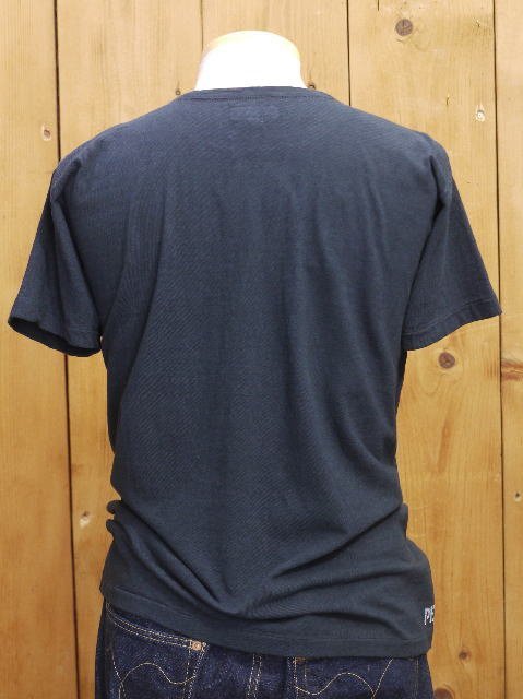 新品 ダッパーズ 40's ミリタリーネック半袖Tシャツ ブラック 38 dapper's LOT1639_画像4