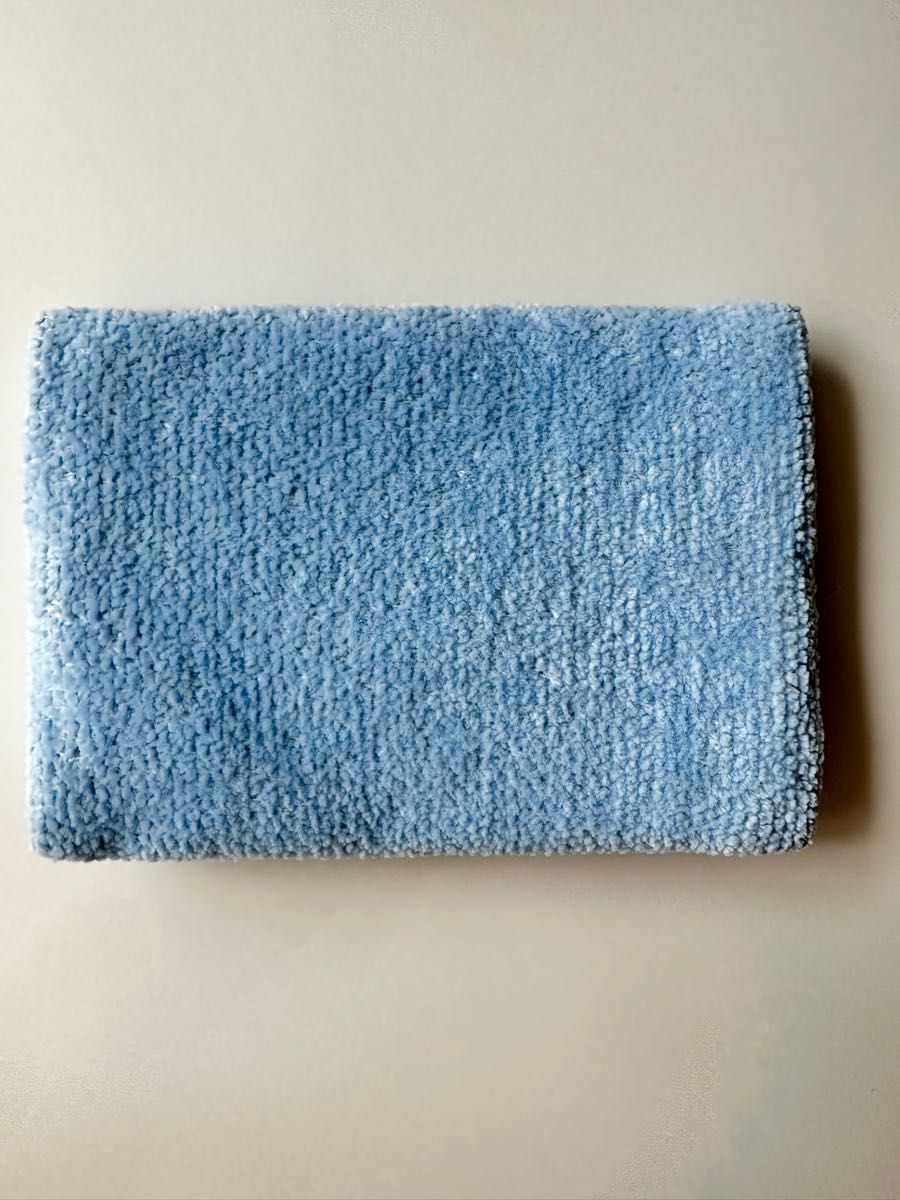 ラブラリープリティカラー リボン刺繍ティッシュポーチ 水色 ラブラリープリティカラー リボン刺繍ティッシュポーチ 水色