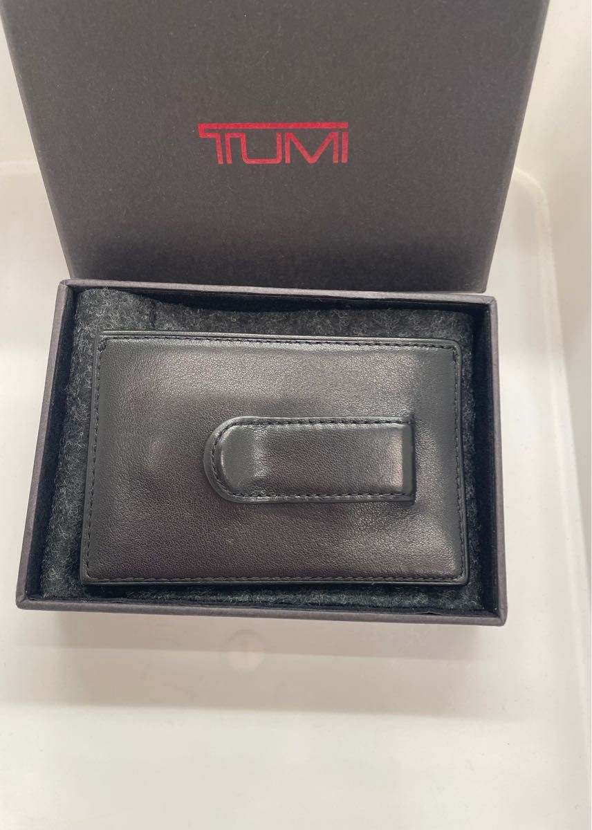 TUMI トゥミ カードケース　マネークリップ パスケース ブラック レザー