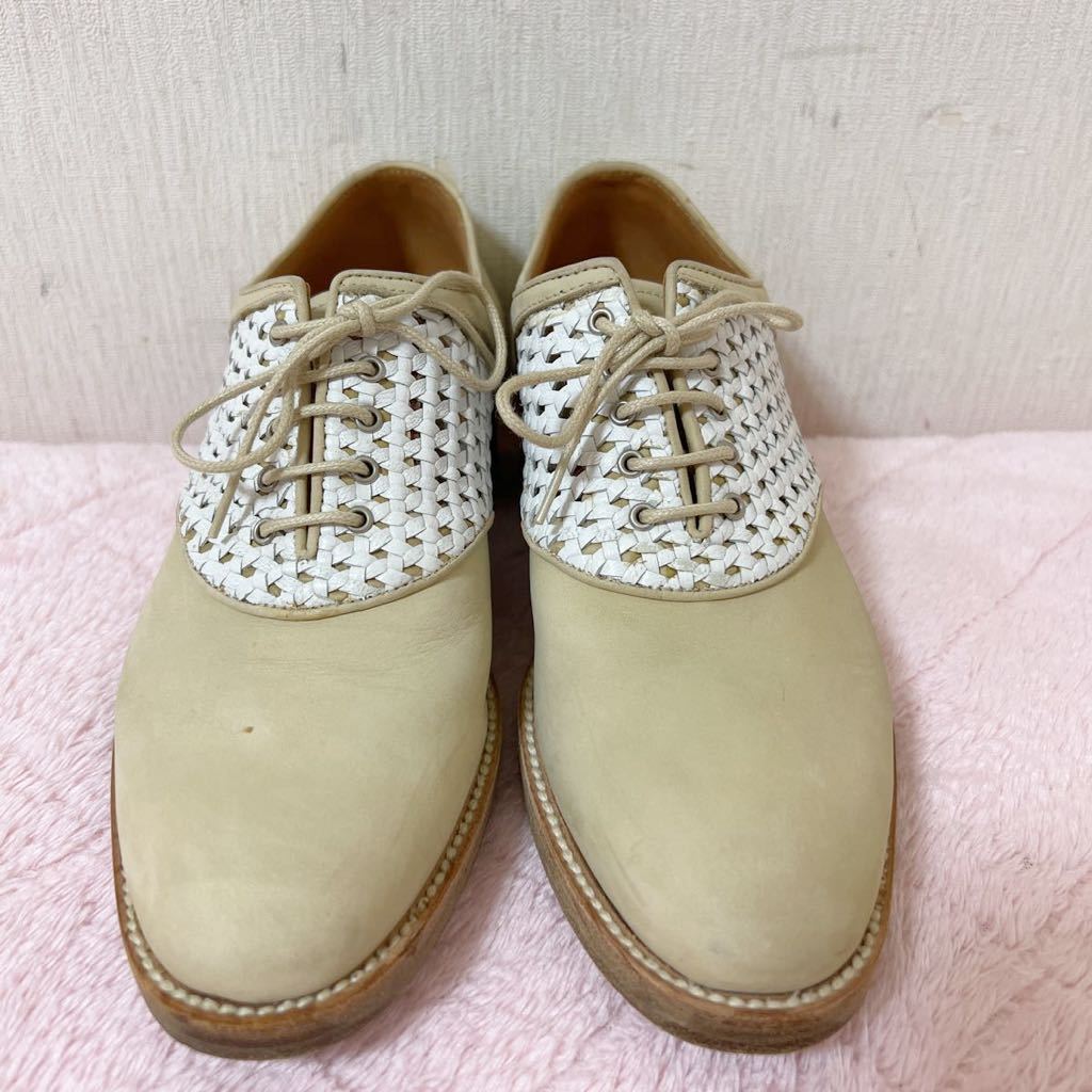 HERMES エルメス レザー ドレス シューズ size 35 22㎝ ヌバック レザーソール 靴 レディース_画像3