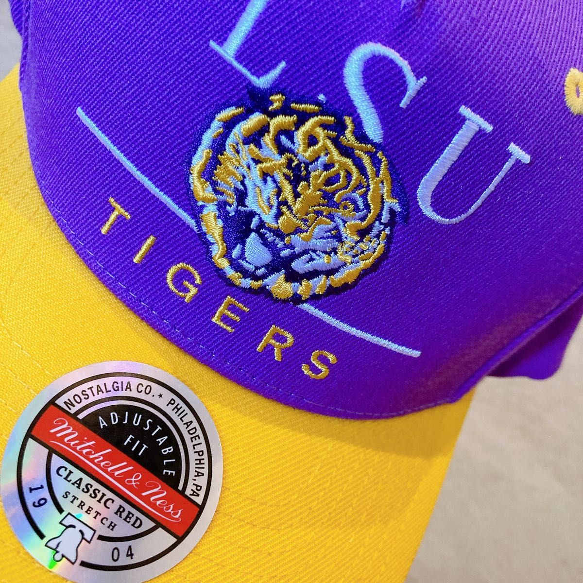 【海外限定】NCAA ルイジアナ州立大学 LSUタイガース キャップ ミッチェルアンドネス Mitchell&Ness