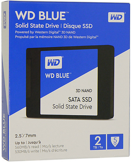 ☆Western Digital製SSD WD Blue 3D NAND SATA WDS200T2B0A-EC 2TB