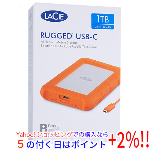 爆売り！ Portable USB-C Mini Rugged ☆LaCie Drive [管理:1000013496