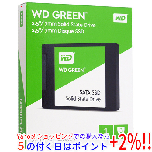 愛用 ☆Western Digital製 内蔵SSD 1TB WD Green WDS100T2G0A [管理