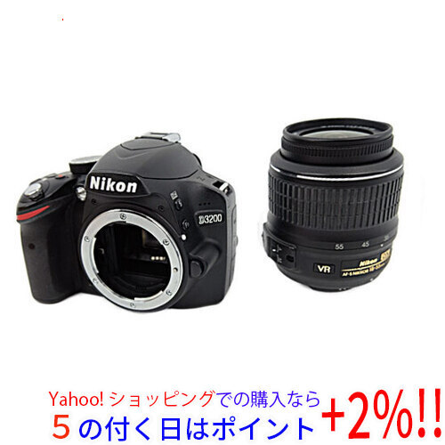 2022新入荷 ☆【中古】Nikon D3200 18-55 VR レンズキット ブラック