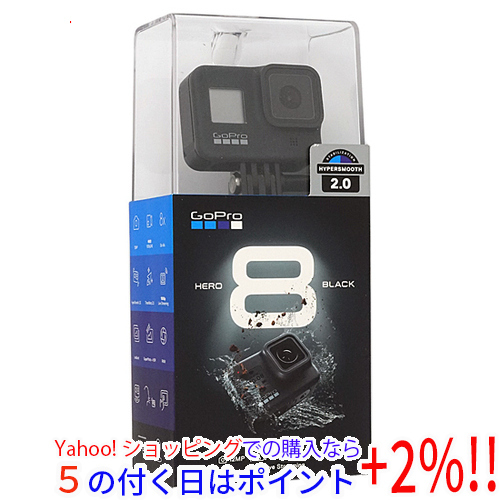 ☆【中古】GoPro ウェアラブルカメラHERO8 BLACK CHDHX-801-FW 展示品