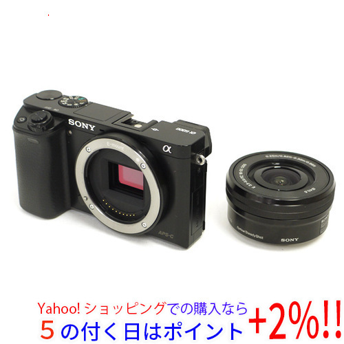 本店は ☆【中古】SONY α6000 [管理:1050007717] ILCE-6000L/B パワー