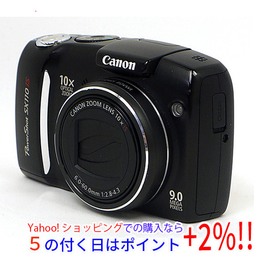 最新コレックション ☆【中古】Canon製 PowerShot SX110 IS ブラック