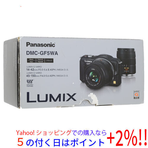 国内発送 ☆【中古】Panasonic LUMIX DMC-GF5WA-K ダブルズームレンズ