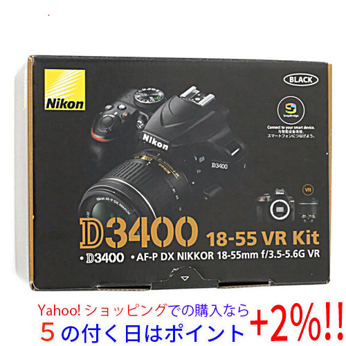 熱販売 18-55 AF-P D3400 デジタル一眼レフカメラ ☆Nikon VR [管理