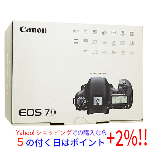 ★【中古】Canon製 デジタル一眼レフカメラ EOS 7D ボディ 訳あり 元箱あり [管理:1050021193]