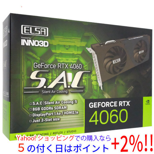 待望☆】 GD4060-8GERS S.A.C 4060 RTX GeForce ☆ELSAグラボ PCIExp