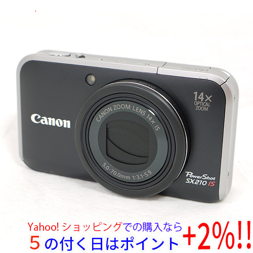 から厳選した ★【中古】Canon製 PowerShot SX210 IS ブラック 1410万画素 [管理:303099221] キヤノン