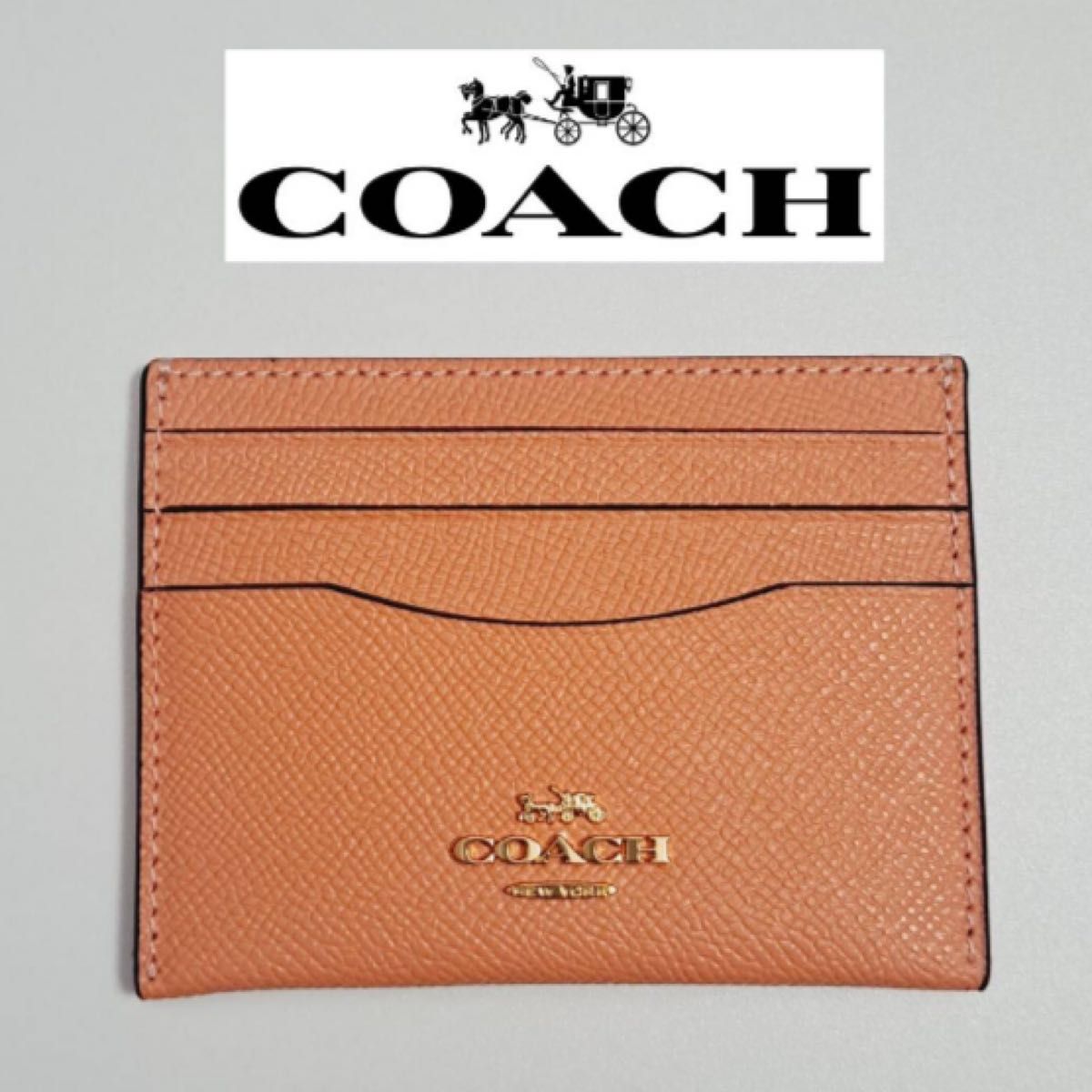 鑑定済】coach コーチ カードケース ピンク 未使用 CO-311｜PayPayフリマ