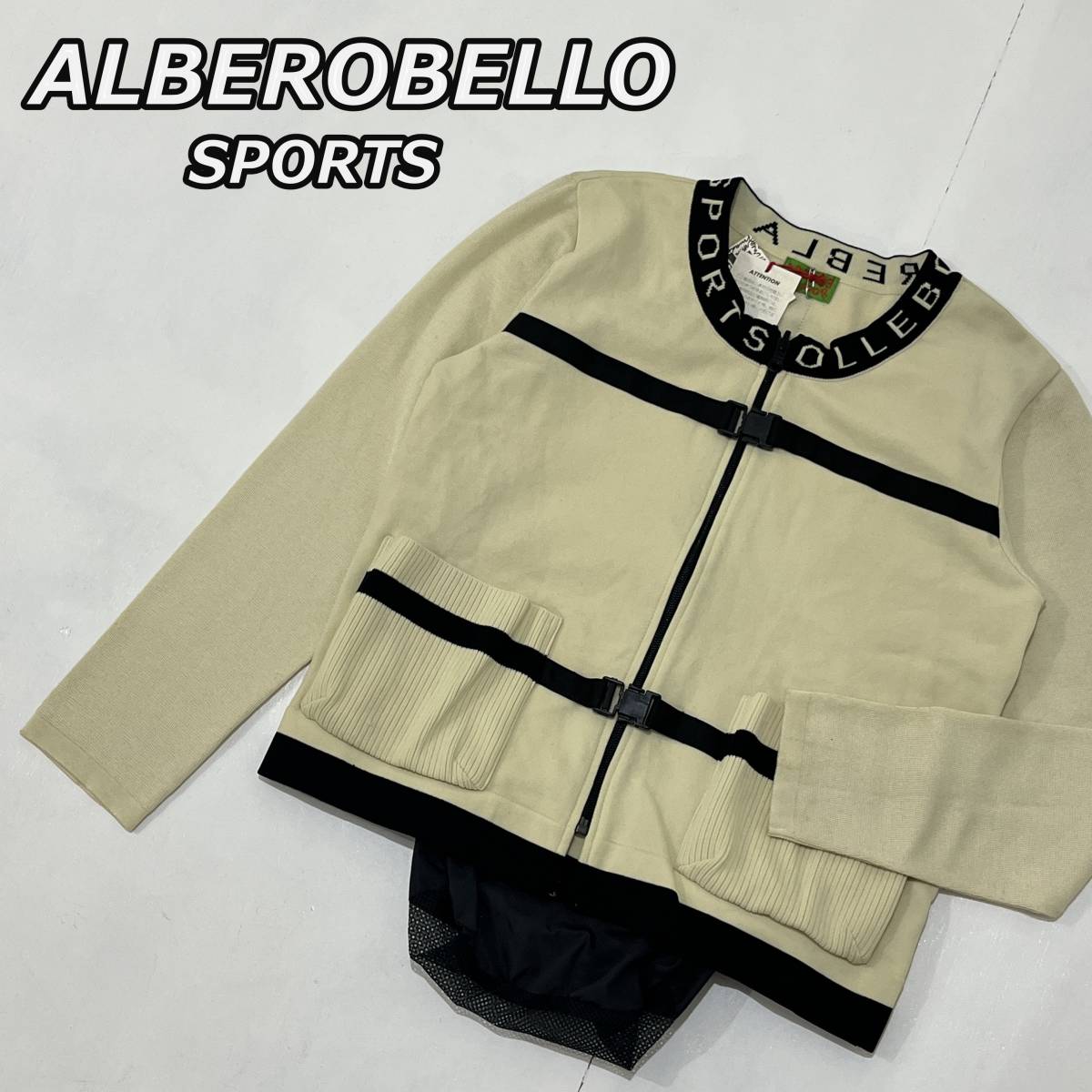 ALBEROBELLO SPORTS】アルベロベロ スポーツ クルーネック ジップ