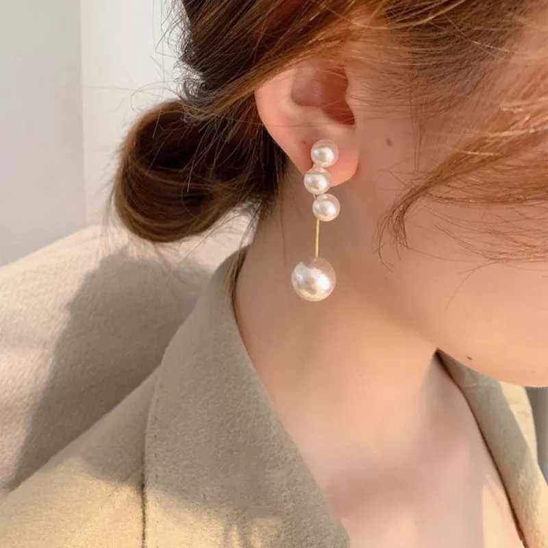 ピアス　パールピアス　大人ピアス　ロングピアス　可愛いピアス　2wayピアス　結婚式　お呼ばれ　オシャレ　高見え　大人女子【No.2】_画像2