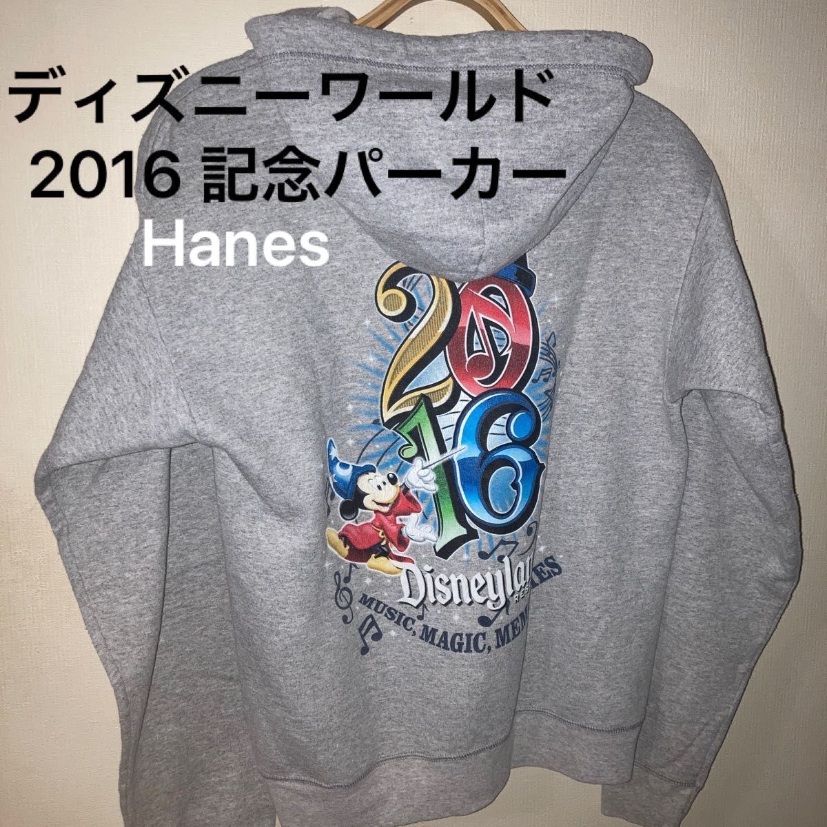 ディズニーワールドの2016記念パーカー Hanes