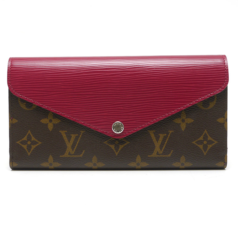 ルイヴィトン Louis Vuitton LV M60498 ポルトフォイユ・マリールーロン モノグラム フューシャ 長財布_画像1