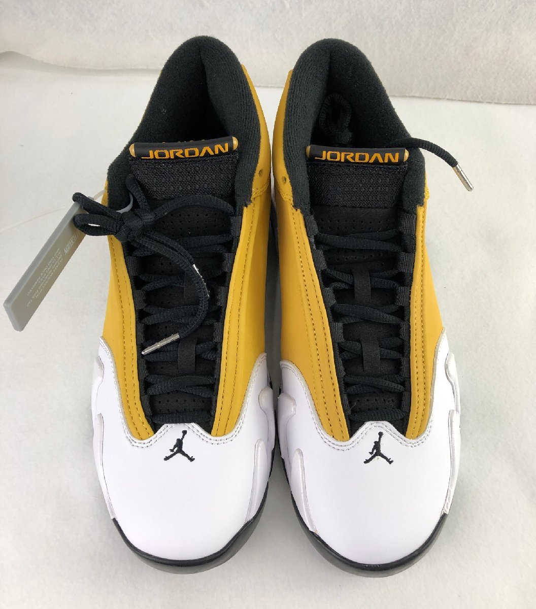 ☆中古品☆スニーカー AIR JORDAN 14 RETRO LIGHT GINGER/BLACK-WHITE