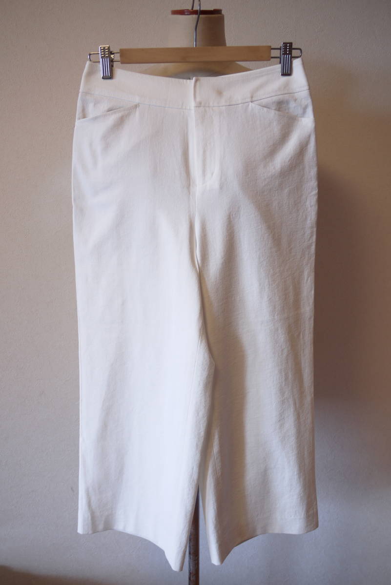 MICHEL KLEIN PARIS Michel Klein wide cropped pants white 38 unused 