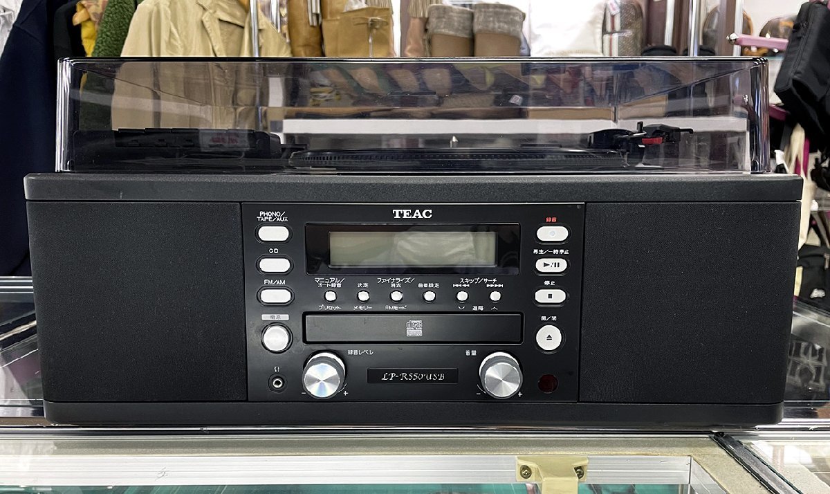 TEAC ターンテーブル/カセットプレーヤー付CDレコーダー LP-R550USB LP