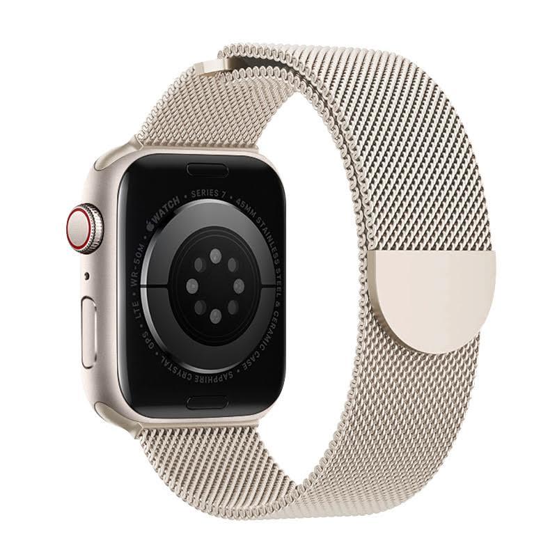 【新品！】Apple Watch バント ベルト アップルウォッチ スターライト　38/40/41mm 交換ベルト メッシュ　磁石留め ステンレス製_画像1