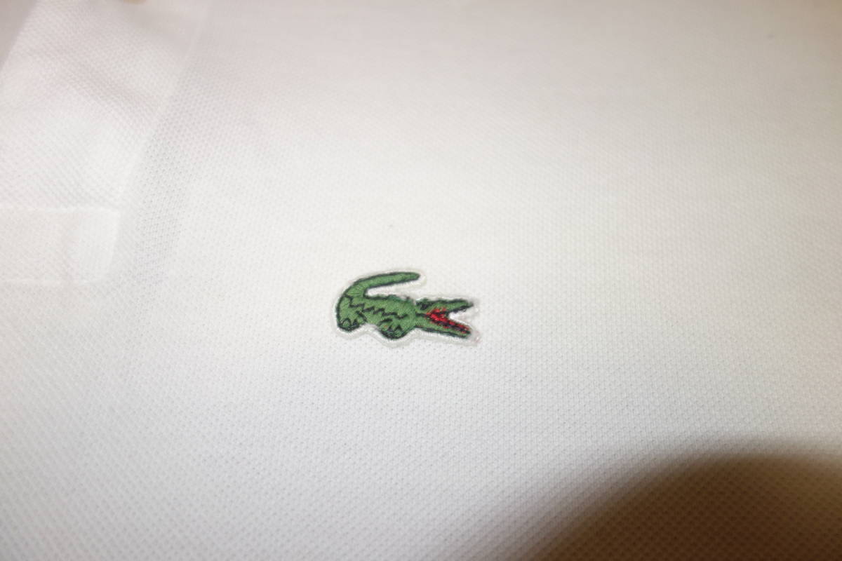 LACOSTE ポロシャツ ラコステ USA 米国製 メンズ 半袖 Sサイズ タイト スリム シルエット_画像5