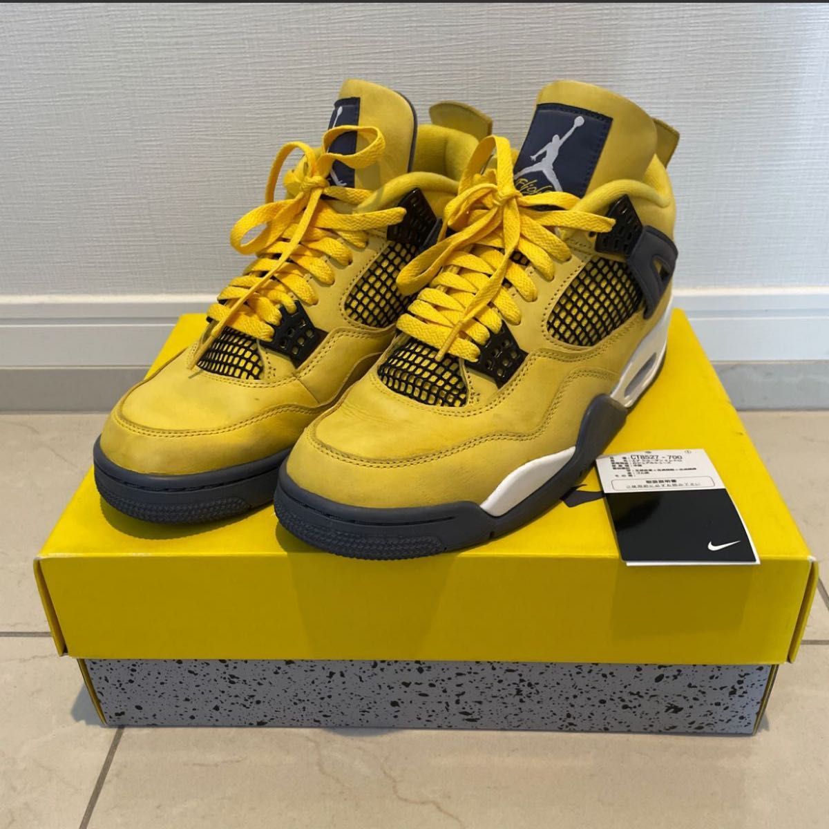 AIR JORDAN 4 RETRO "TOUR YELLOW" CT8527-700 27cm