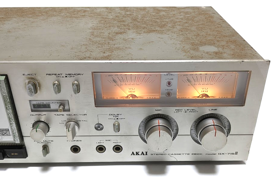 海外ブランド カセットデッキ GX-715Ⅱ アカイ AKAI ステレオ 〈管理