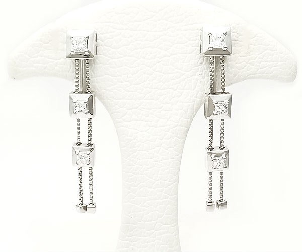 [ green shop pawnshop ] rice field cape (tasaki*TASAKI) diamond earrings 0.31ct 0.31ct K18WG[ used ]