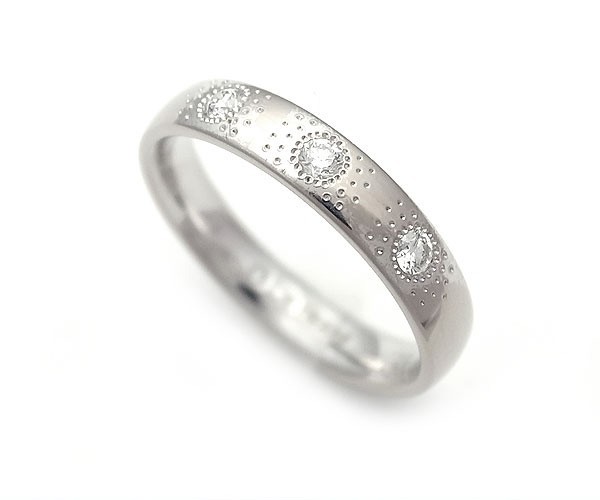 [ green shop pawnshop ] De Beers DEA(tia)3 diamond band ring [ used ]