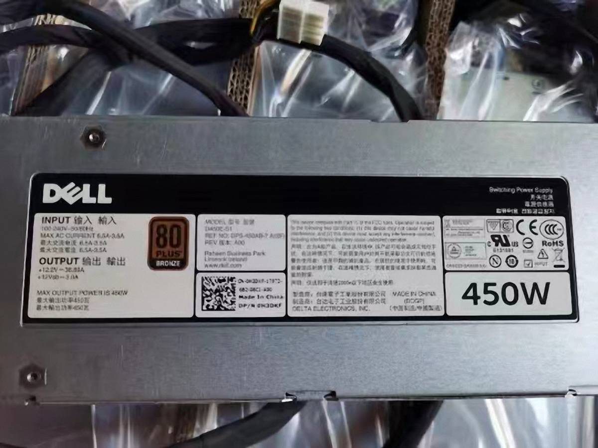  Электропитание  блок  Dell D450E-S1 for Dell T430 R530 450W PSU Power Supply
