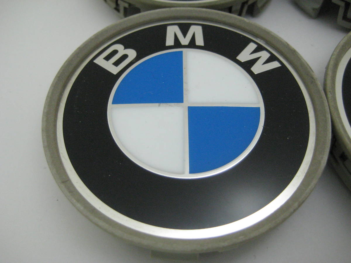 k7631 BMW純正 アルミホイール用センターキャップ中古4個 36-13 6768640の画像4