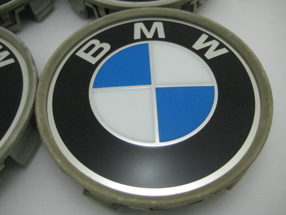 k7631 BMW純正 アルミホイール用センターキャップ中古4個 36-13 6768640の画像5