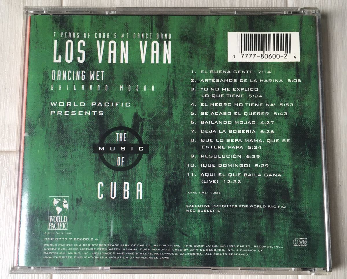 輸入CD / LOS VAN VAN (ロス・ヴァン・ヴァン) - DANCING WET / Cuba Latin Salsa Funk World / _画像3