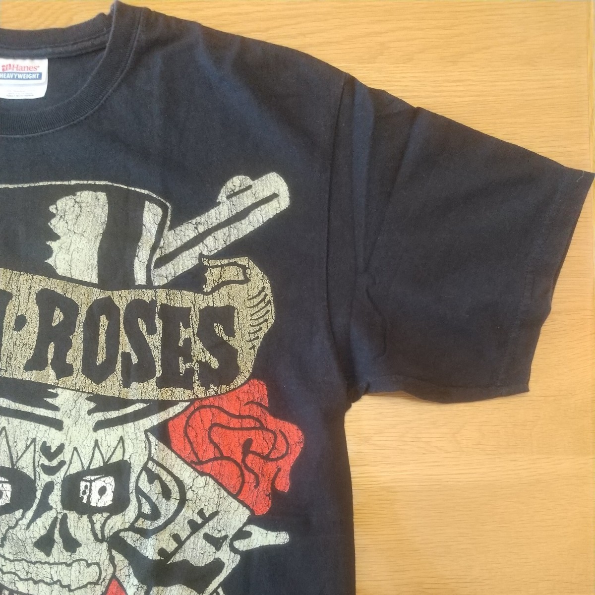 ガンズ・アンド・ローゼズ 【正規品】 Guns N' Roses ロックTシャツ② 黒 Mサイズ USED GN'R 【コピーライト 2008】_画像6