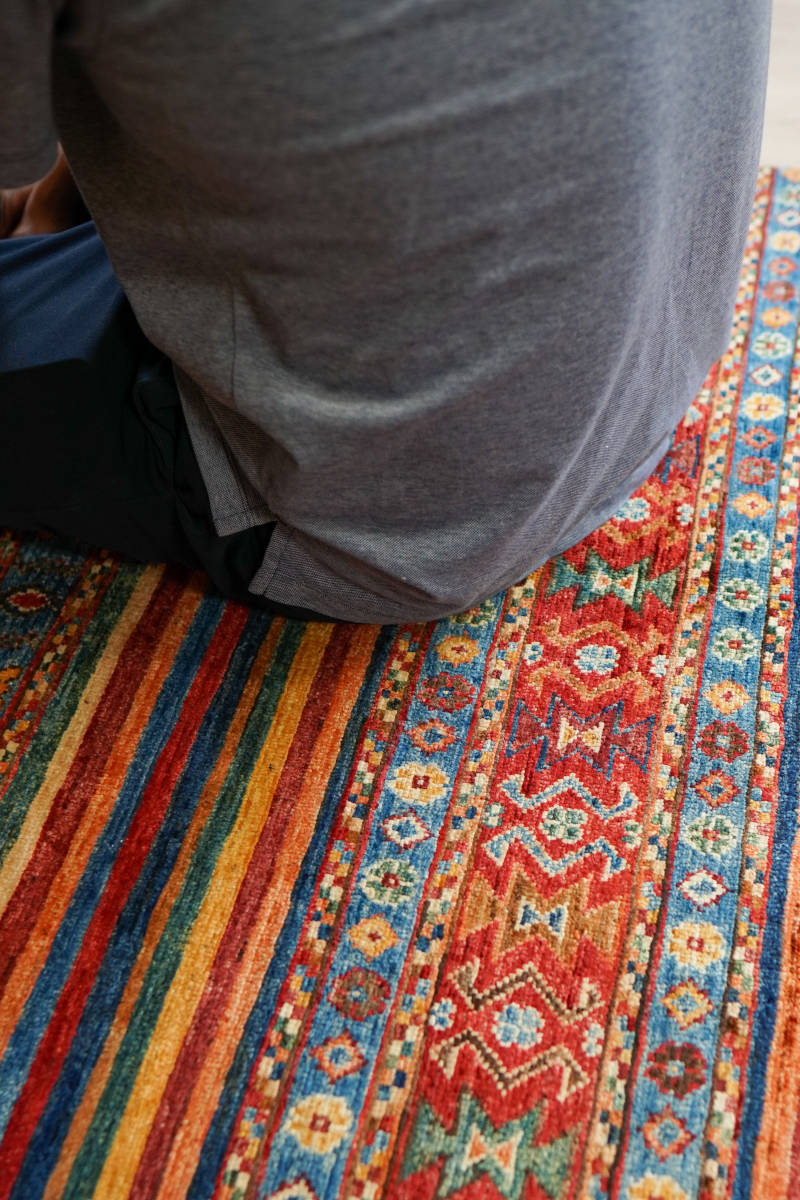 160×102cｍ【アフガニスタン手織り絨毯】ペルシャ絨毯 トライバルラグ