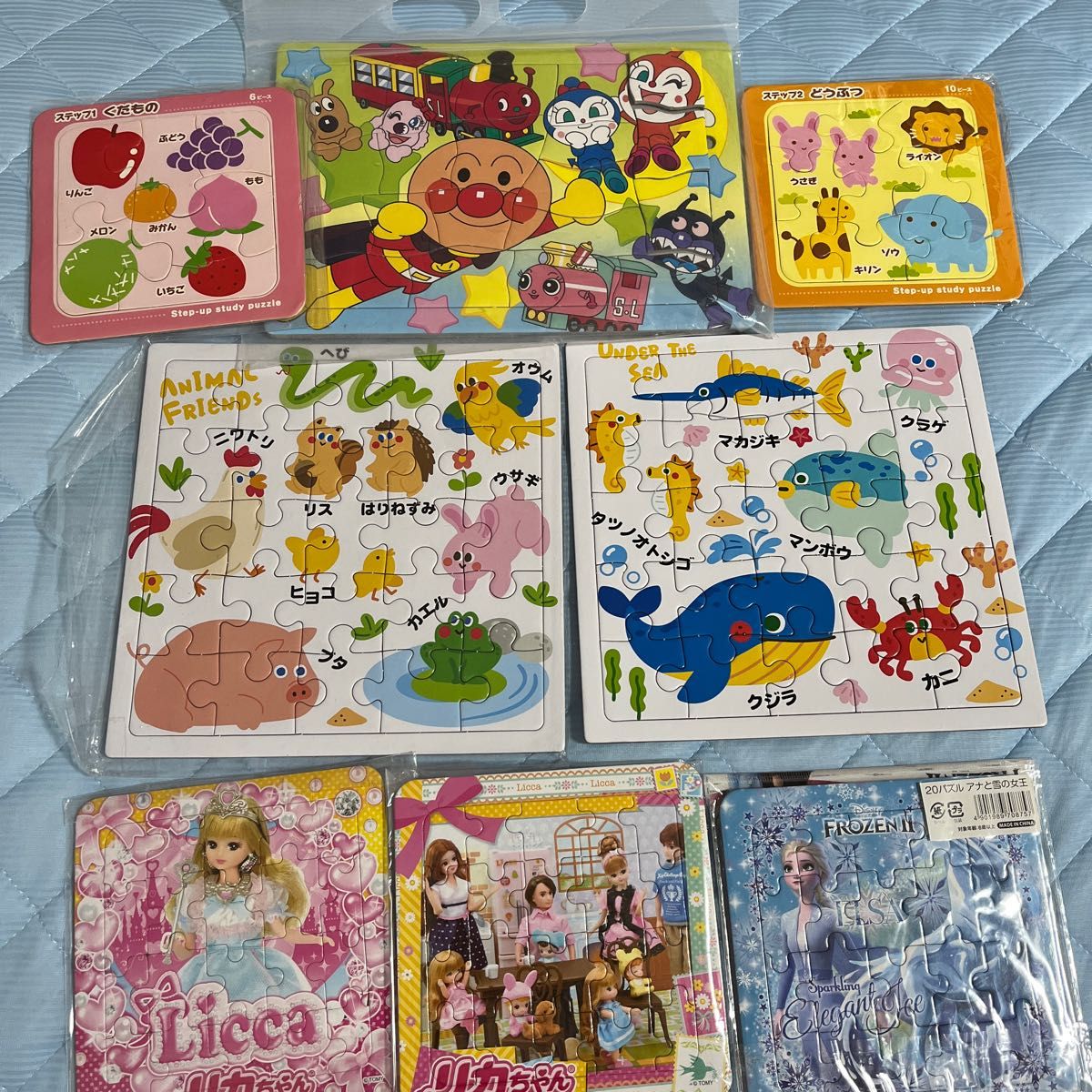 パズル 11枚 アンパンマン アナ雪 ディズニー他|PayPayフリマ