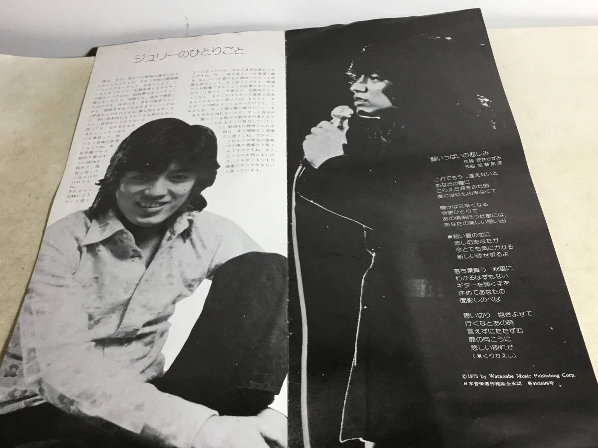 Watanabe　Music『華麗なる沢田研二』主催/民主音楽協会　1973年 　　_画像4