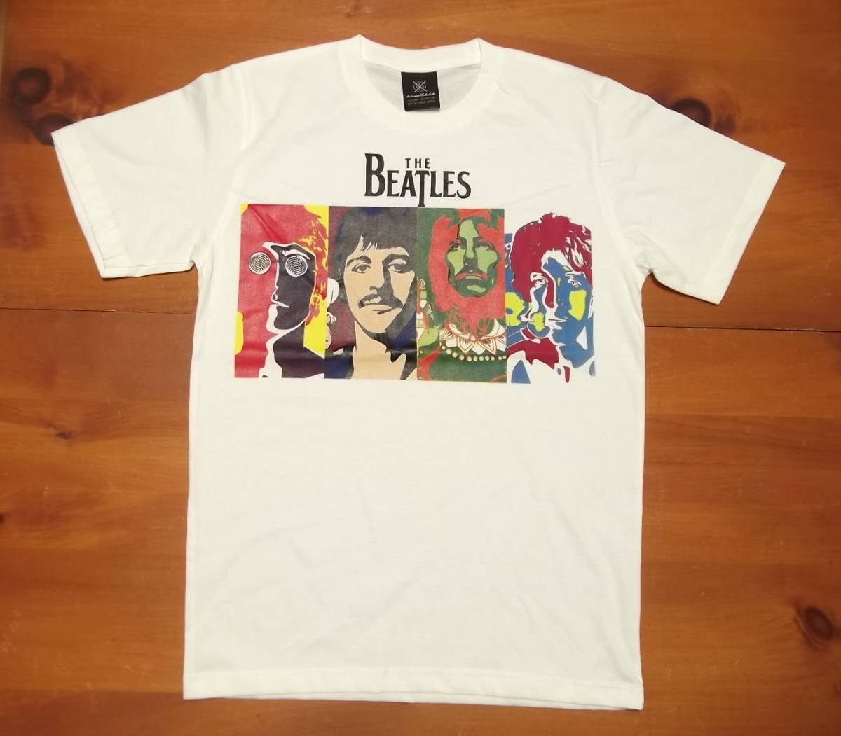 新品 【Beatles】ビートルズ サイケ プリント Tシャツ M // リチャード