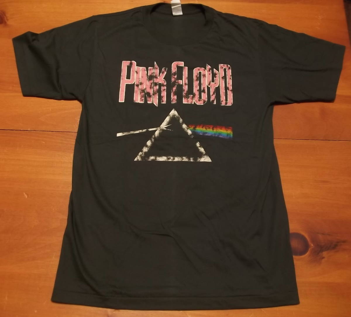 新品 【Pink Floyd】ピンクフロイド 狂気 US tour 1973 Vintage Style 両面 プリント Tシャツ L // バンドTシャツ ロックTシャツの画像1