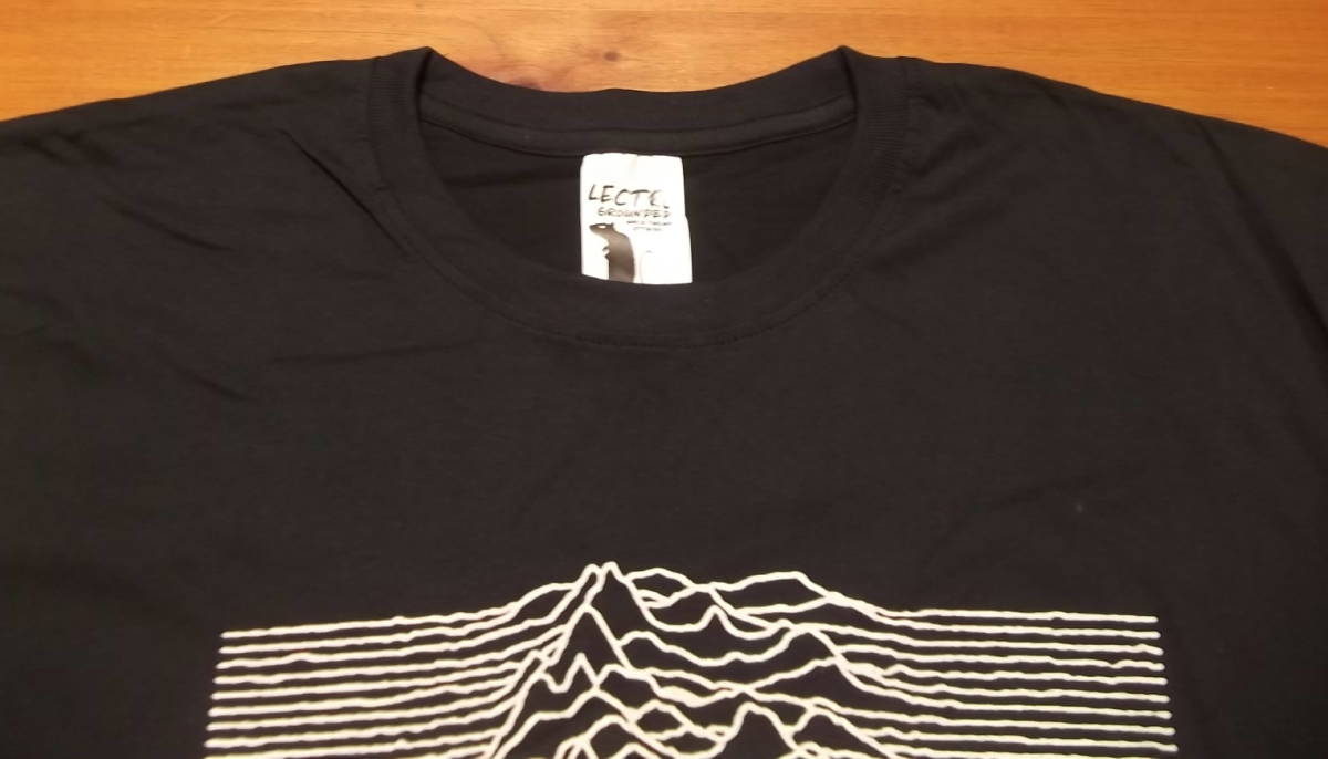 新品【Joy Division】ジョイディヴィジョン UNKNOWN PLEASURES プリント Tシャツ L // イアンカーティス バンドTシャツ ニューオーダーの画像3