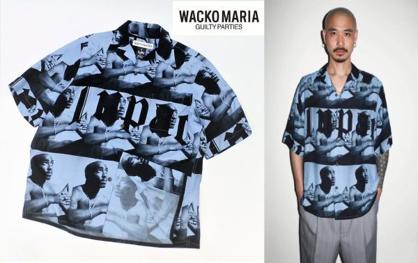 SS 美品 WACKO MARIA 2PAC HAWAIIAN SHIRT ワコマリア TUPAC