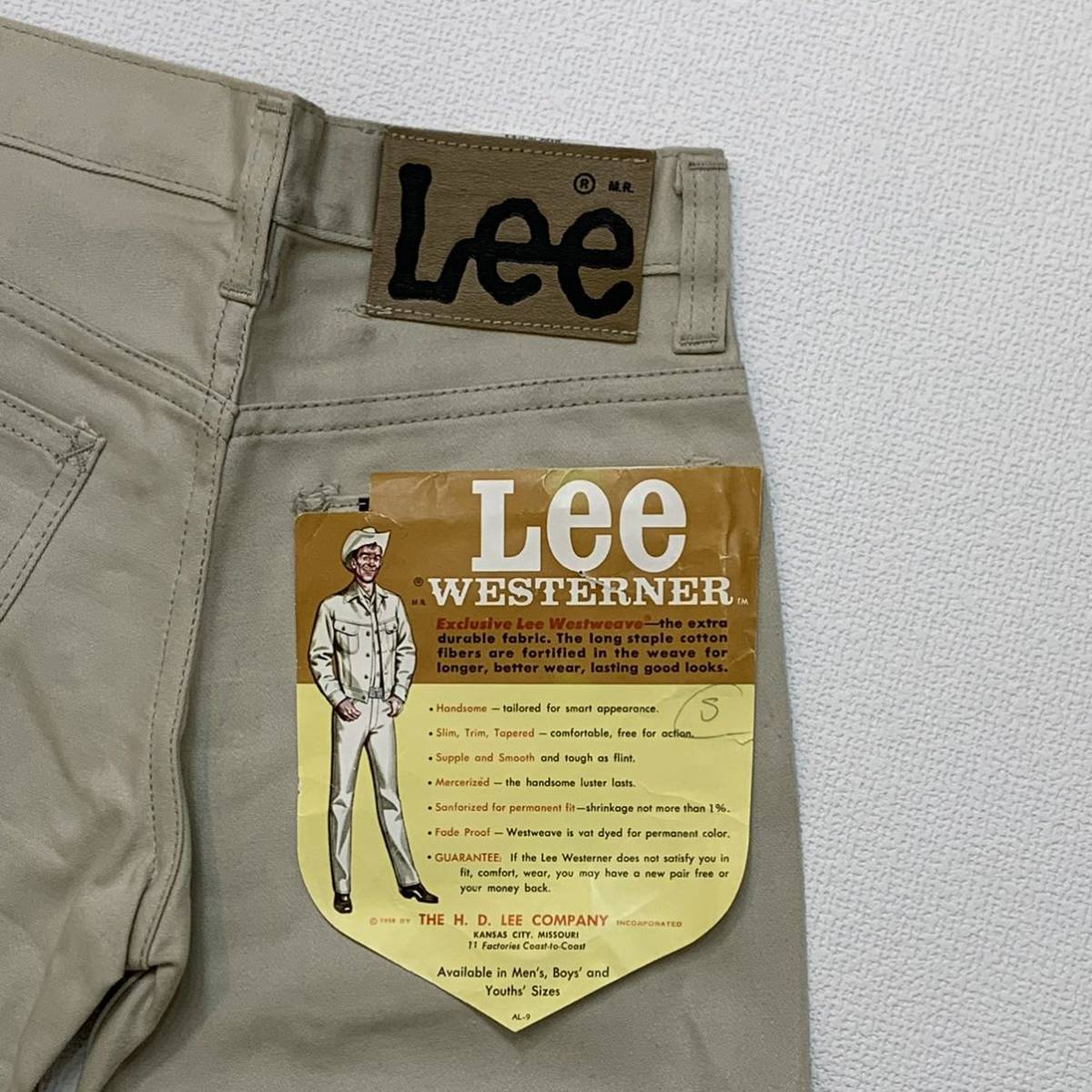 K3 希少 デッドストック 60 年代 アメリカ 製 Lee ウエスターナ VINTAGE パンツ キッズ 6 ビンテージ リー westerner 60s USA dead stock_画像4